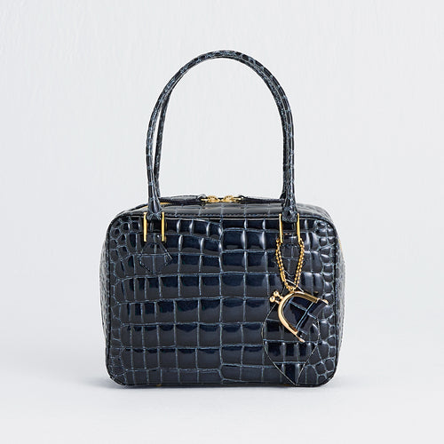 フェーヴバッグエナメル ブルーグレー