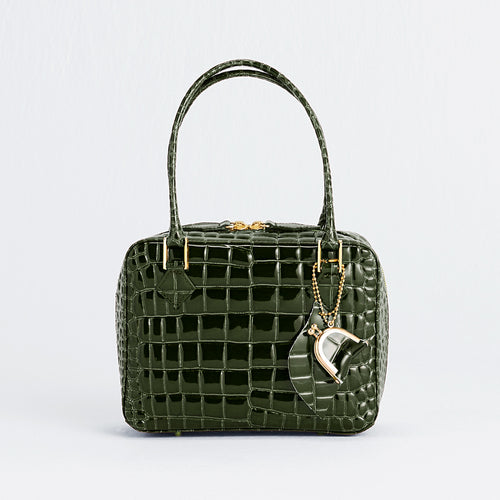 フェーヴバッグエナメル メジグリーン