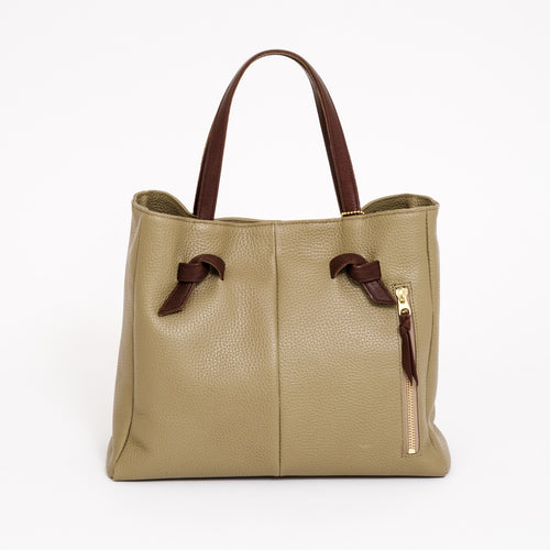 結び手提げトート シュリンク トープ